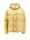 Pinko Zip-up Down Jacket In Yellow