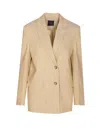 Pinko Blazer In Canvas With Buttons