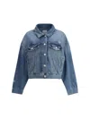 Pinko Distressed Denim Jacket