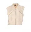 Pinko Beige Gerard Vest With Buttons Closure In Neutral
