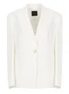 Pinko Viscose And Linen Blazer In White