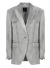 Pinko Grey For You Jacket In Gray