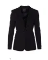 Pinko Flap Pockets Long Sleeves Notched Lapels In Black
