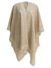 Pinko Croatia Draped Lightweight Soft Texture Jacket In Neutral