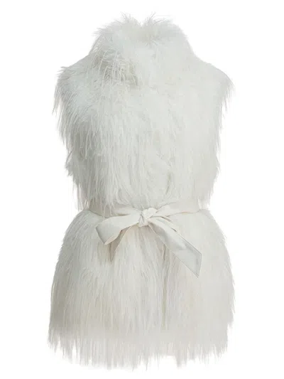 Pinko White Padded Polyester Coat