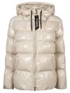 Pinko Eleodoro Padded Jacket In Beige