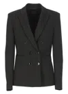 Pinko Alexia Giacca Punto Stoffa Scuba Blazer In Black