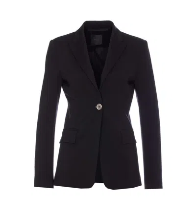 Pinko Long-sleeved Casual Jacket In Black