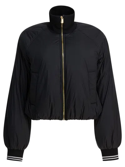 Pinko High-neck Zip-front Jacket In Black