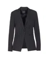 Pinko Tailored Jacket Notched Lapel In Black