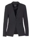 Pinko Tailored Jacket Notched Lapel In Gray