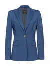 Pinko New Signum Single-breasted One Button Jacket In Blu Cerimonia