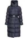 Pinko Collirio Down Jacket In Blu Marino