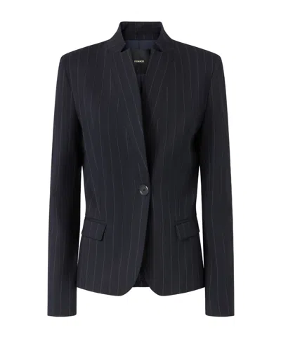 PINKO PINKO FITTED PINSTRIPE BLAZER