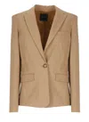 Pinko Equilibrato Pantalone Blazer In Brown