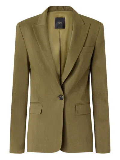 PINKO PINKO MILITARY GREEN 'EQUILIBRATO' BLAZER