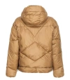 Pinko Quilted Hooded Jacket In Green