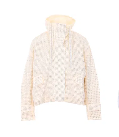 Pinko Beige Babette Jacket With Frontal Closure In Pink