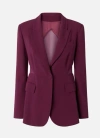 Pinko Cady Single-breasted Blazer In Vino D''uva