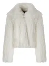 Pinko Cropped Jacket In White