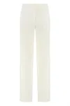 Pinko Jacopone Wide Leg Trousers In White