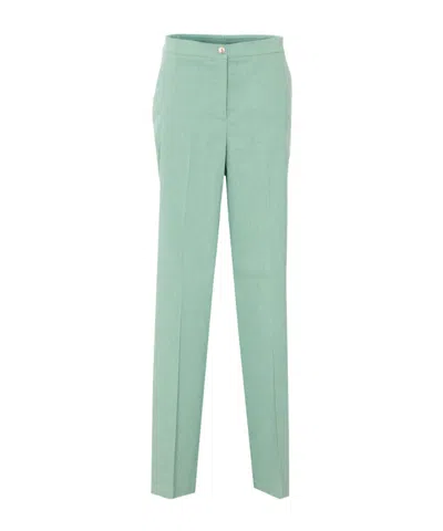 Pinko Jacopone Wide-leg Pants In Purple