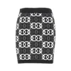 Pinko Elasticated-waistband Logo-patterned Skirt In Multi