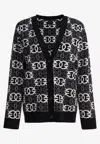 Pinko V-neck Long Sleeve Knit Cardigan Design In Black