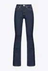 Pinko Jeans A Zampa Denim Scuro In Dark Navy Rinse Wash