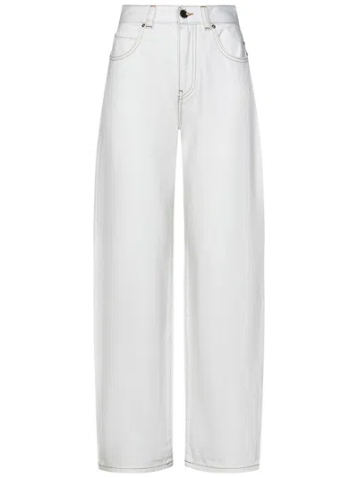 Pinko Jeans In Bianco-biancaneve
