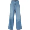 Pinko Jean Palazzo En Denim Moyen Clair In Blue