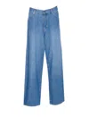 Pinko Jean Palazzo En Denim Moyen Clair In Blue