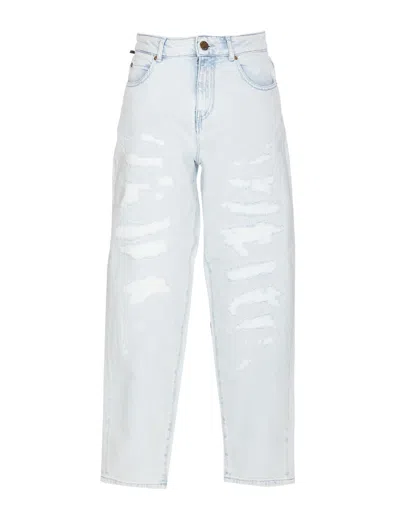 Pinko Maddie Mom Jeans In Blue