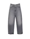 Pinko Estelle Egg Belt Loops Trousers In Gray