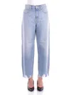 Pinko Ripped Hem Jeans