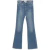 Pinko Comfortable Denim Blue Flared Jeans In Multicolor