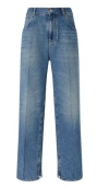 Pinko Baggy Jeans With Front Pleat In Multicolor