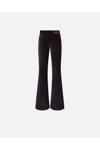 Pinko Trousers Blacks And Greys In Purple