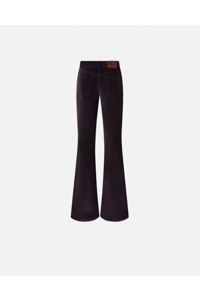 Pinko Trousers Blacks And Greys In Purple