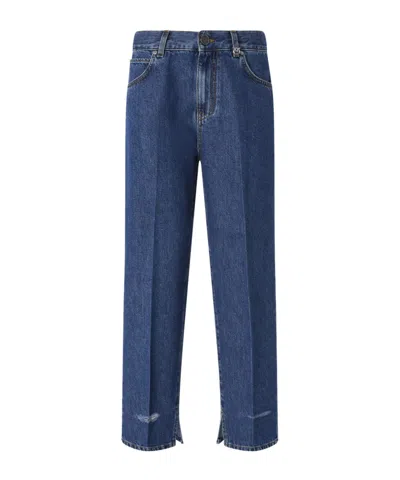 PINKO SPLIT-HEM JEANS