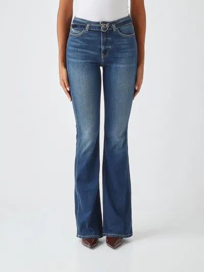 Pinko Jeans Woman Color Denim In Blue