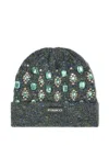 Pinko Jewel-embellished Beanie In Green