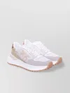 Pinko Jewel Sneakers With Round Toe And Mesh Panels
