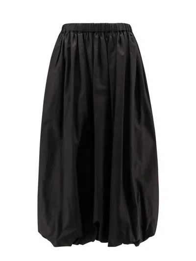 Pinko Johnny Cotton Popeline Skirt In Black