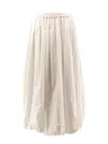 Pinko Johnny Cotton Popeline Skirt In White