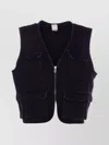 Pinko Joker Vest Sleeveless V-neck Pockets