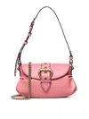 Pinko Jolene Bag Mini In Calfskin In Rosado