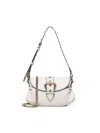Pinko Jolene Shoulder Mini Vitello C In Beige