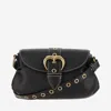 Pinko Jolene Small Shoulder Bag With Heart Buckle In Black