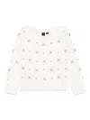 Pinko Scottish Fold Sweater In White